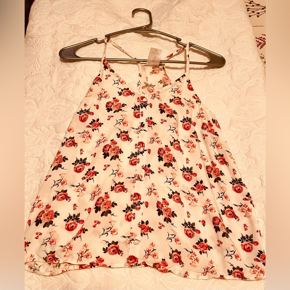 Jr. Sz 3-5 Floral Racer Back tank